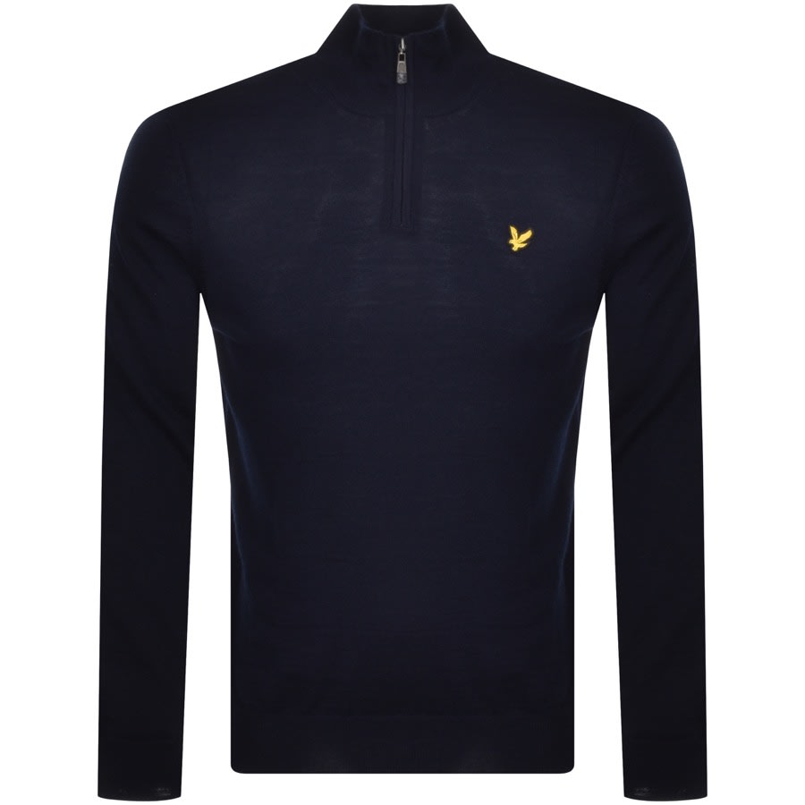 Alternative Image for ProductLyle And Scott Half Zip Jumper Navy1